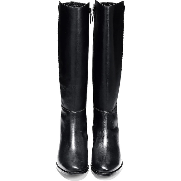 Cole Hann Black Riding Boots - Picture 1 of 6